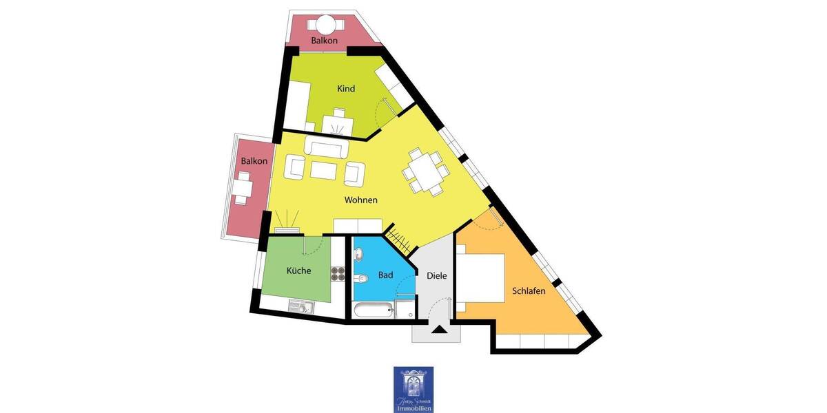 Etagenwohnung Bischofswerda - 3 Zimmer, 95 m&sup2;, 620&euro; | Angebot:26863437
