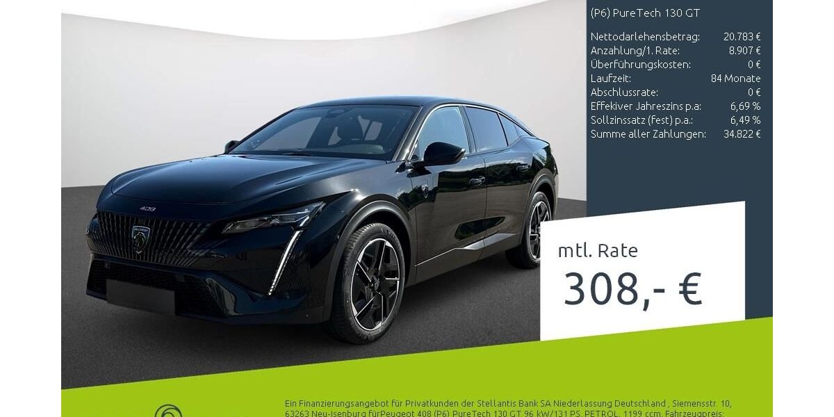 Peugeot 408 1.050 km 29.989 &euro; Dortmund 44263