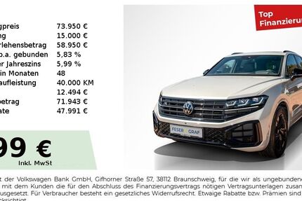 VW Touareg 24.980 km 73.950 &euro; Bernburg 06406