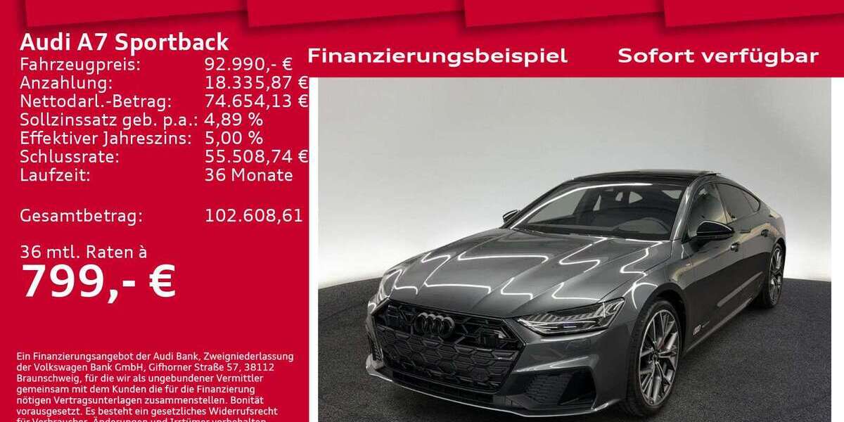 Audi A7 6.001 km 92.990 &euro; Berlin 10587