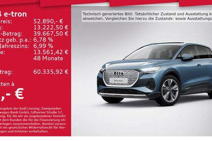 Audi Q4 e-tron 7.253 km 52.490 € Dresden 01067