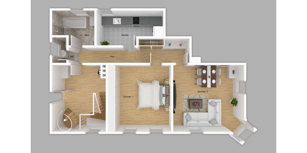Maisonettenwohnung Sonneberg - 3 Zimmer, 112 m&sup2;, 770&euro; | Angebot:24940037