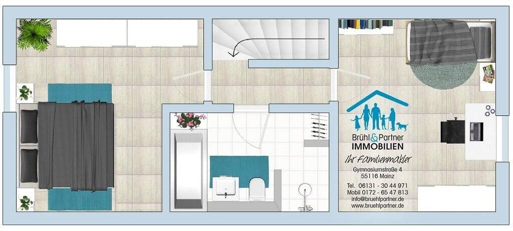 Reihenmittelhaus Kostheim Mainz-Kostheim - 3 Zimmer, 81 m&sup2;, 359.000&euro; | Angebot:23982810