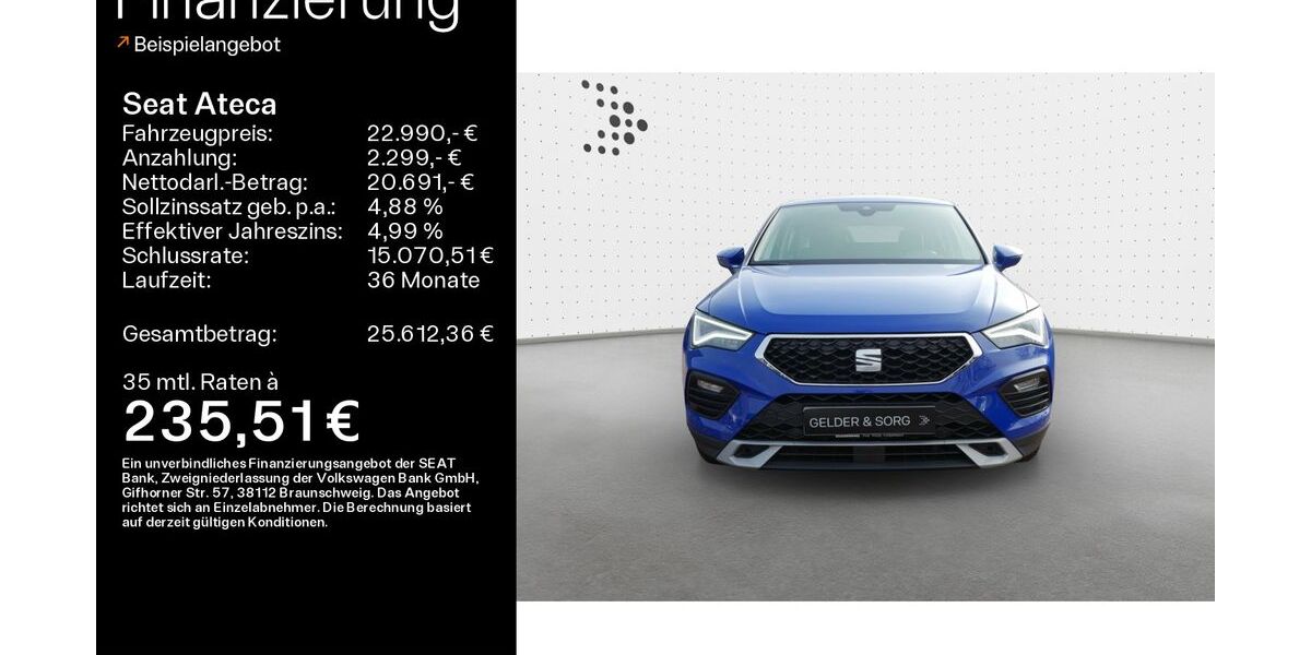 Seat Ateca 86.853 km 22.990 &euro; Sand am Main 97522