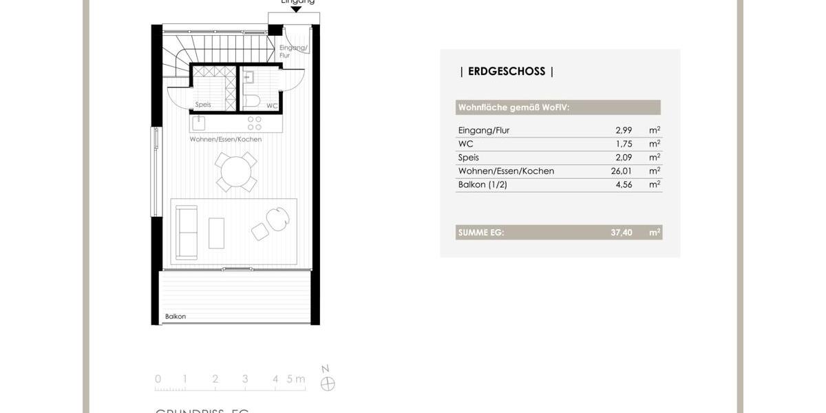 Maisonettenwohnung Lam - 2 Zimmer, 75 m&sup2;, 319.000&euro; | Angebot:26581504