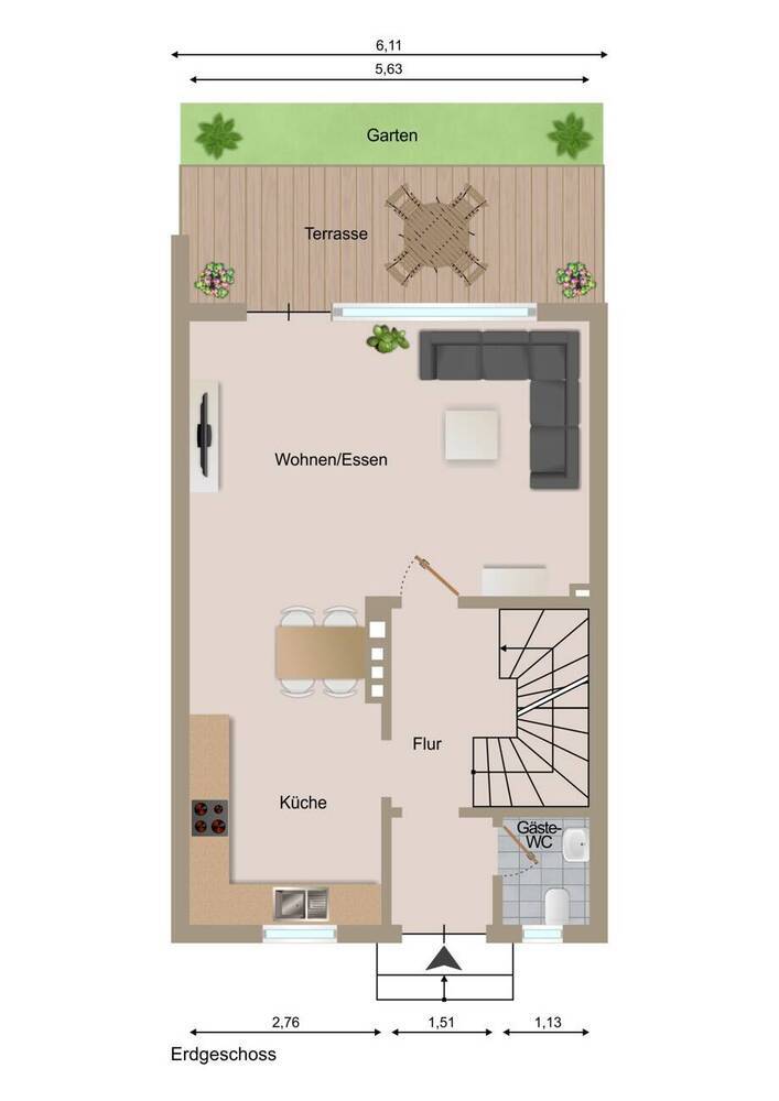 Familienfreundliches Reihenmittelhaus in Bad Oeynhausen - modern, hell und sofort bezugsbereit