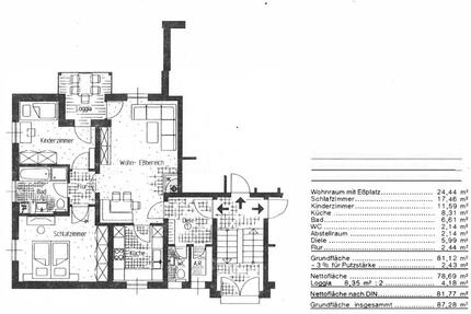 Wohnung Weiden in der Oberpfalz - 3 Zimmer, 82 m&sup2;, 289.000&euro; | Angebot:27249702