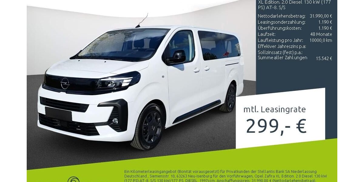 Opel Zafira 1.500 km 31.990 &euro; Borken 46325