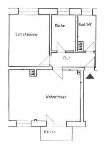 Erdgeschoßwohnung Thale - 2 Zimmer, 60 m&sup2;, 415&euro; | Angebot:24713381