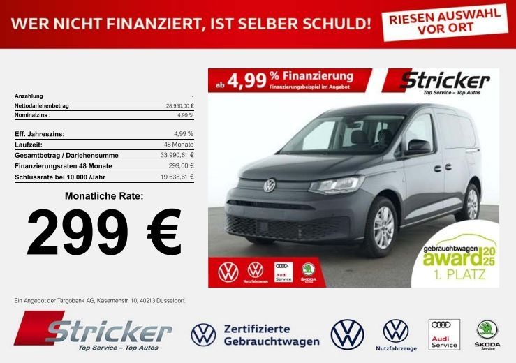 VW Caddy 9.030 km 28.949 € Horn-Bad Meinberg 32805