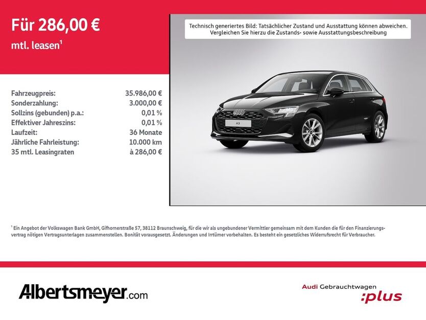 Audi A3 24.753 km 35.986 € Nordhausen 99734
