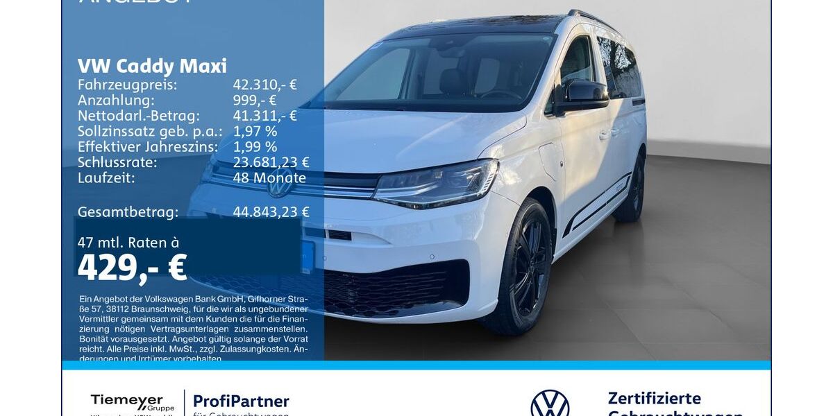 VW Caddy 1.387 km 42.310 &euro; Recklinghausen 45663