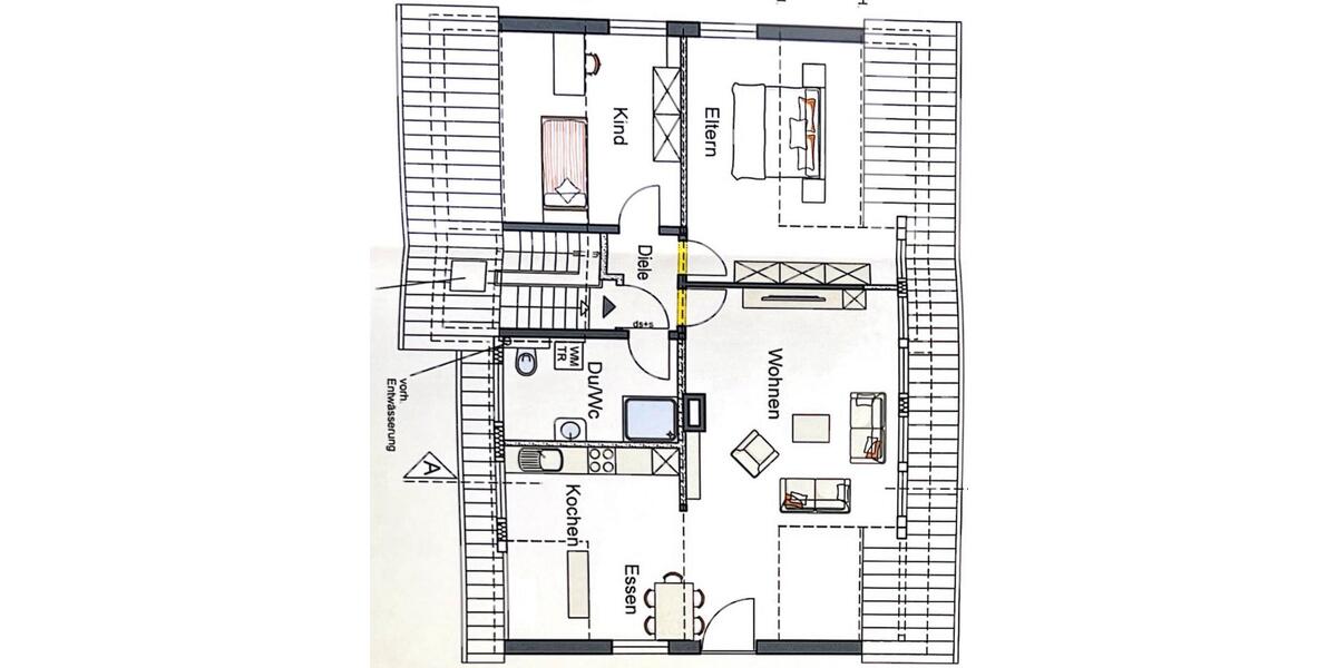 Dachgeschoßwohnung Alsfeld - 3.5 Zimmer, 85 m&sup2;, 900&euro; | Angebot:26110685