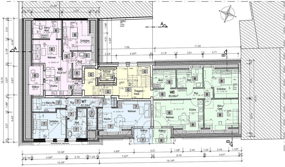 Etagenwohnung Südlohn - 3 Zimmer, 62 m&sup2;, 213.000&euro; | Angebot:21391689