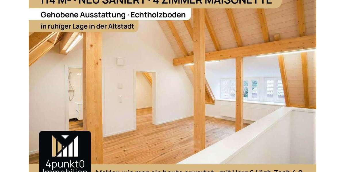 Etagenwohnung Monheim (Schwaben) - 4 Zimmer, 114 m&sup2;, 1.140&euro; | Angebot:26996180