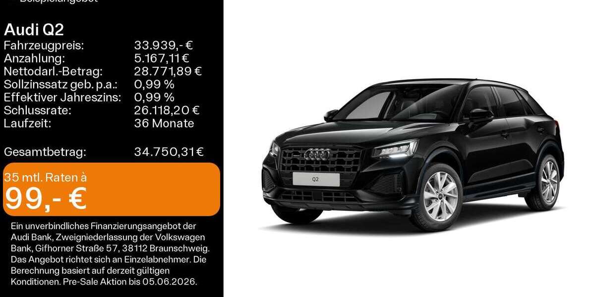 Audi Q2 10.800 km 33.499 &euro; Hanau 63452