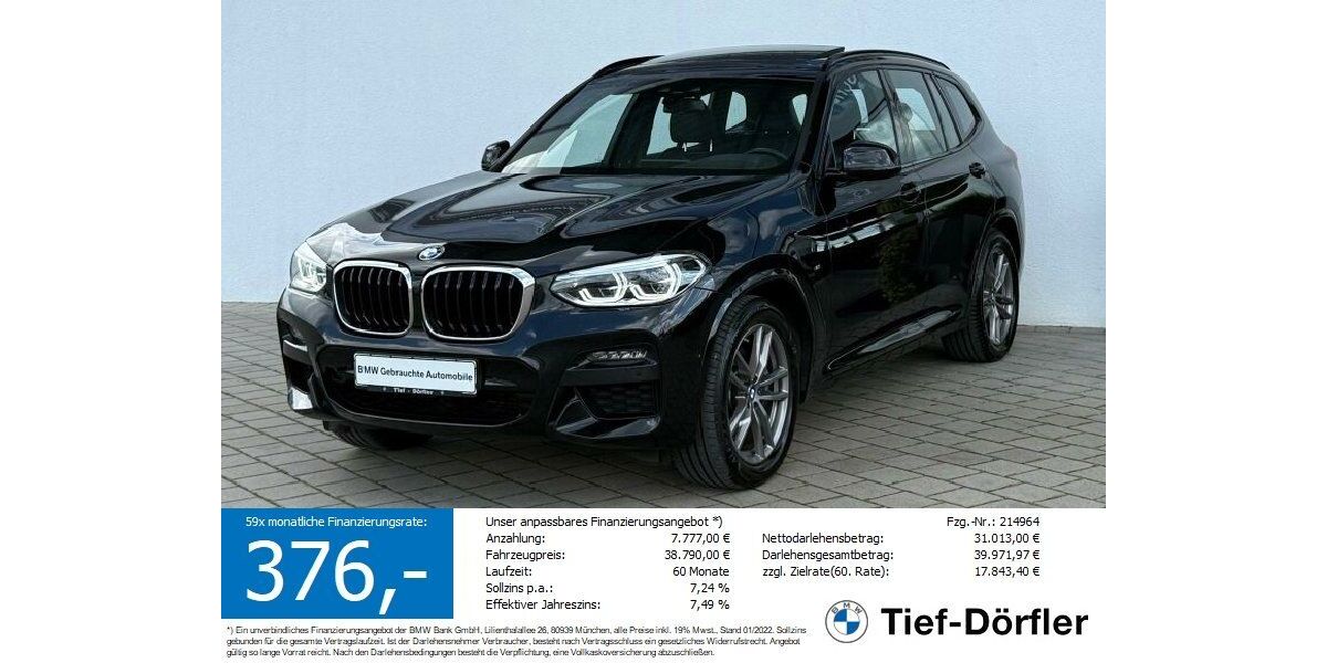 BMW X3 111.550 km 37.150 &euro; Marktsteft 97342
