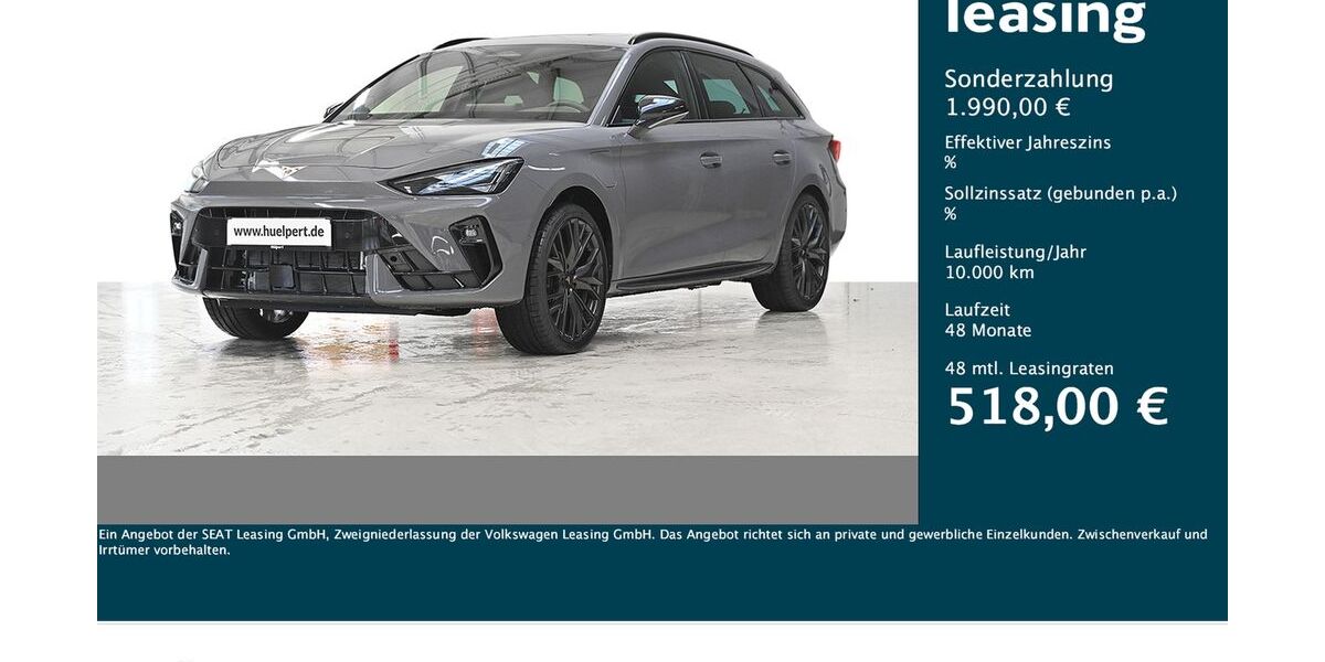 Cupra Leon 1.500 km 47.355 &euro; Dortmund 44269