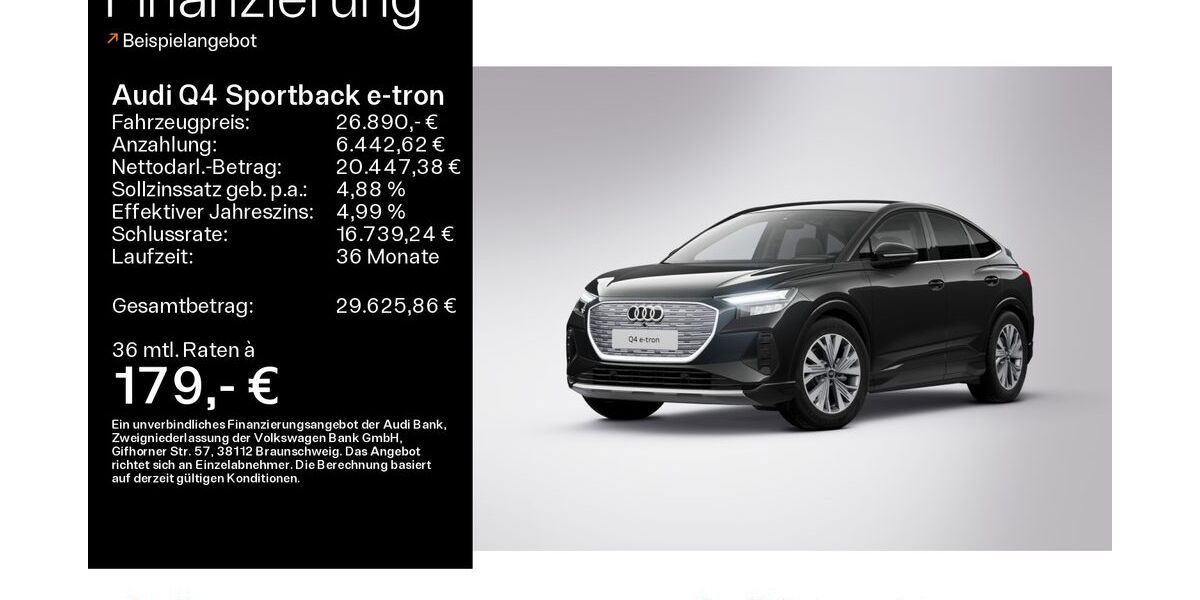 Audi Q4 e-tron 51.340 km 25.290 € Oberursel 61440