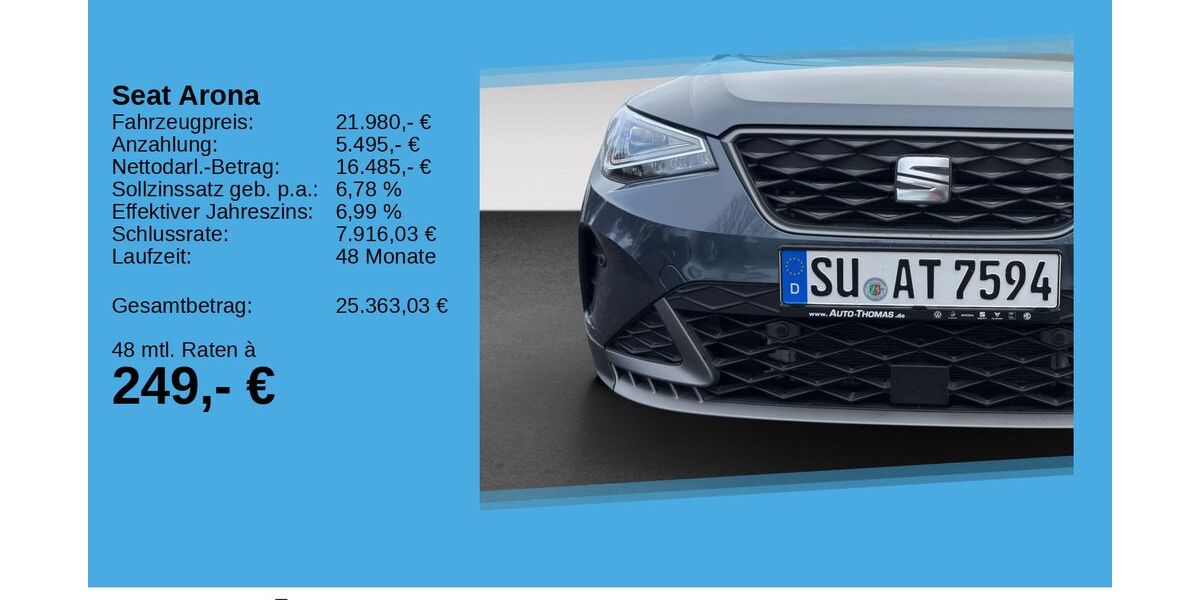 Seat Arona 18.200 km 21.380 &euro; Hennef 53773