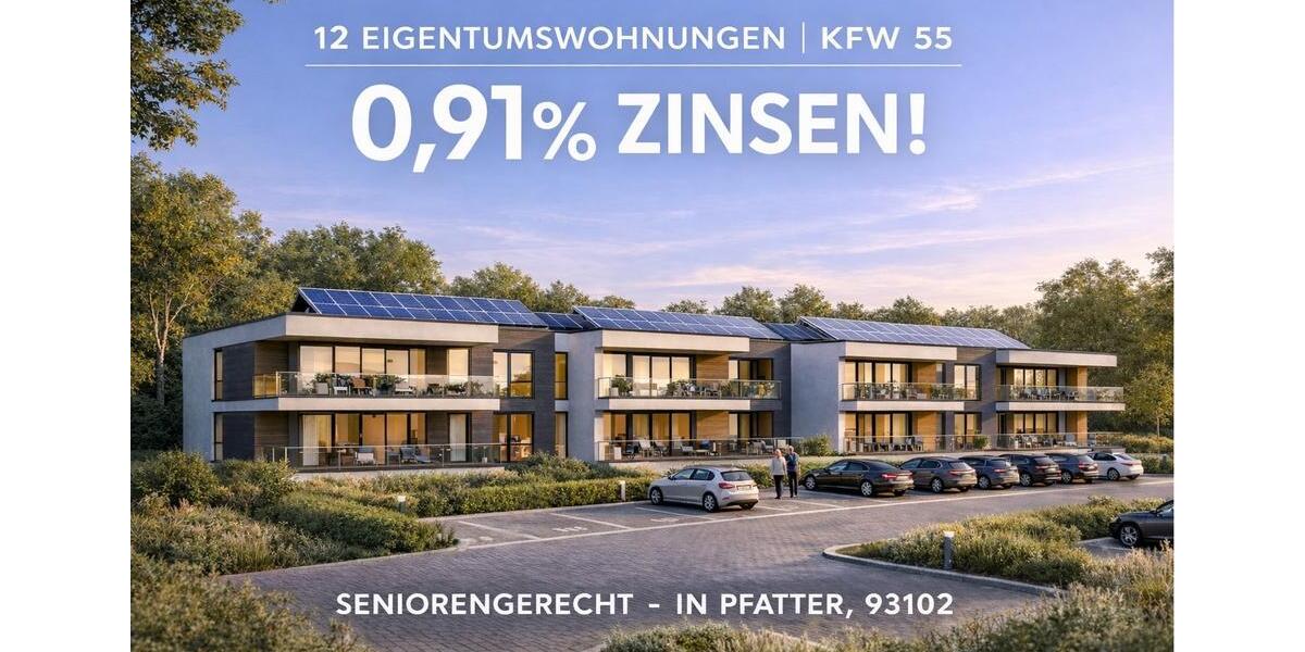 Etagenwohnung Pfatter - 2 Zimmer, 55 m&sup2;, 239.000&euro; | Angebot:24889103