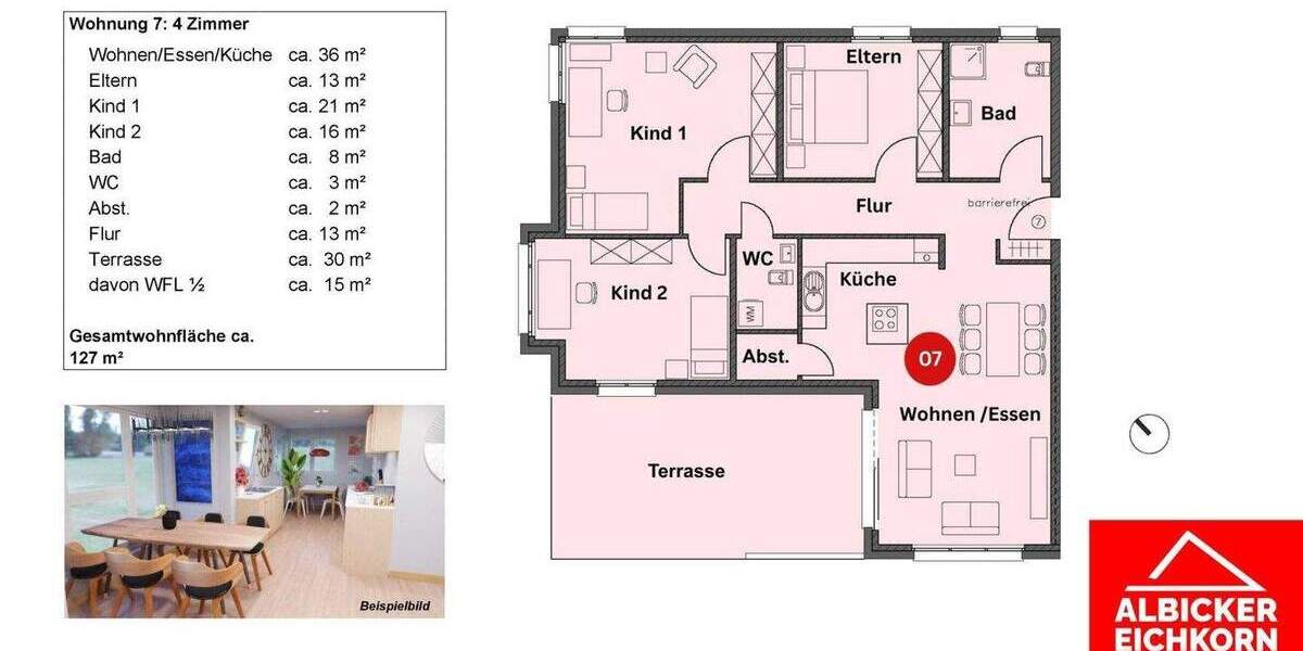 Etagenwohnung Wutöschingen - 4 Zimmer, 127 m&sup2;, 546.100&euro; | Angebot:25744828