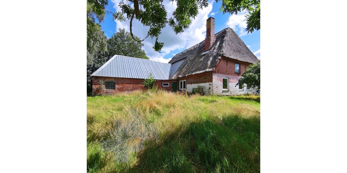 Provisionsfrei* Denkmalgeschütztes Reetdachhaus von 1865 - großes Grundstück & Ausbaupotenzial - Bauernhaus, Landhaus Seeth | Angebot:27030546