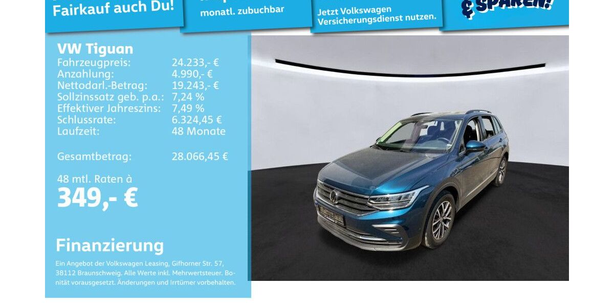 VW Tiguan 37.432 km 23.991 &euro; Mannheim 68309