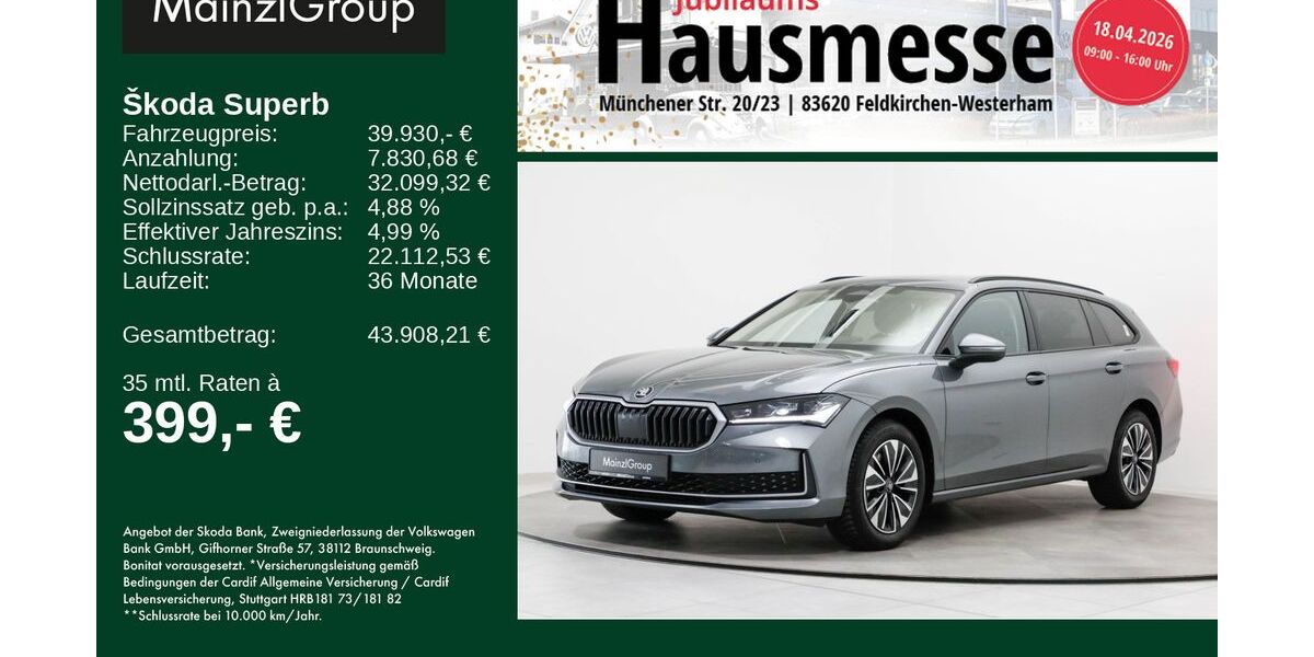 Skoda Superb 28.200 km 39.930 &euro; Feldkirchen/Westerham 83620