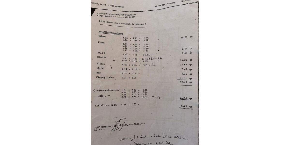 Etagenwohnung Remshalden Grunbach - 4 Zimmer, 109 m&sup2;, 398.000&euro; | Angebot:24647739