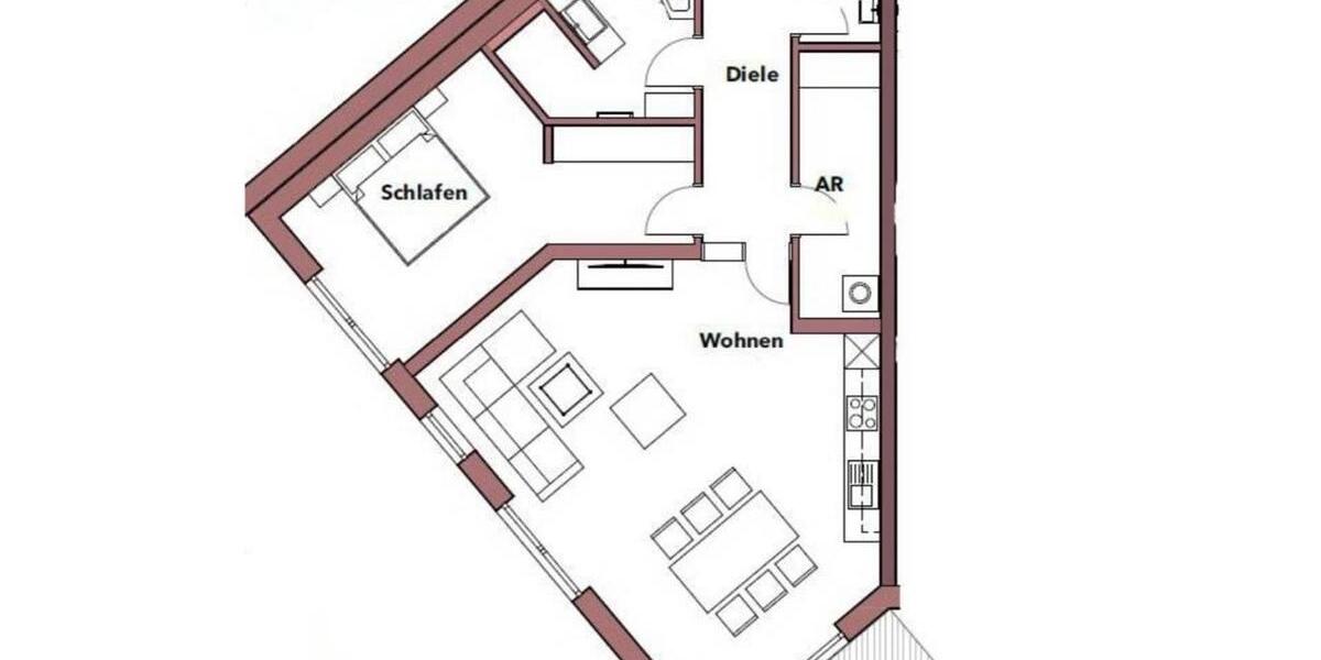 Erdgeschoßwohnung Bad Schussenried - 2.5 Zimmer, 85 m&sup2;, 1.200&euro; | Angebot:26212053