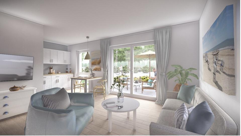 Etagenwohnung Sande - 1 Zimmer, 32 m&sup2;, 598&euro; | Angebot:24554859