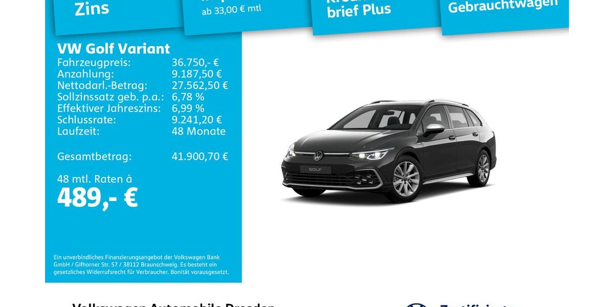 VW Golf 14.985 km 35.890 &euro; Dresden 01067