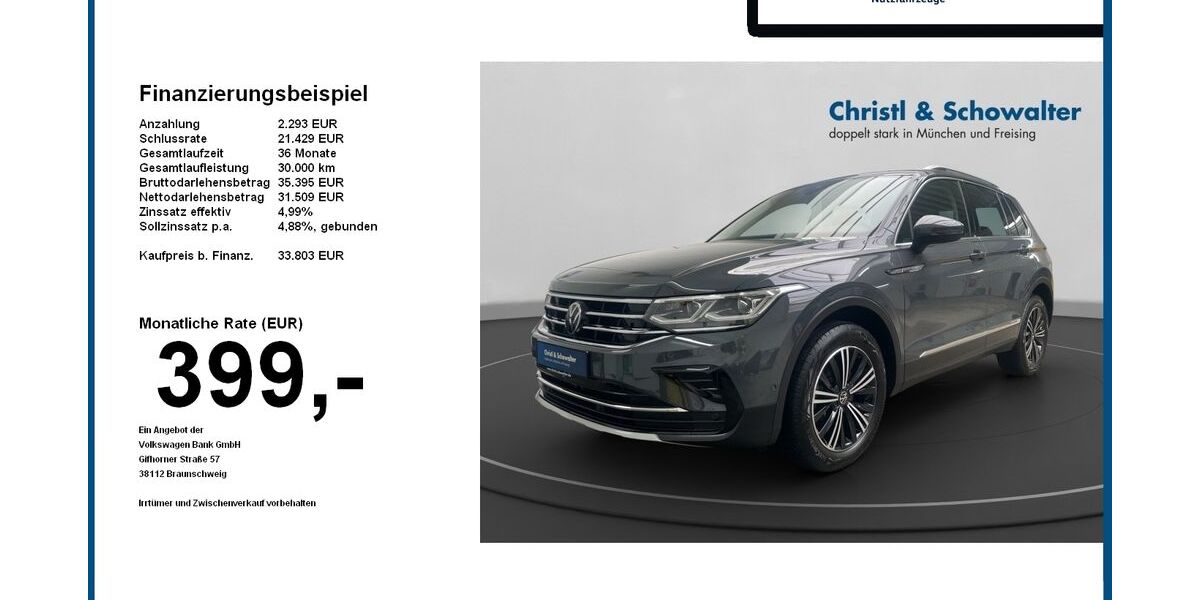 VW Tiguan 54.900 km 33.803 &euro; Freising 85356