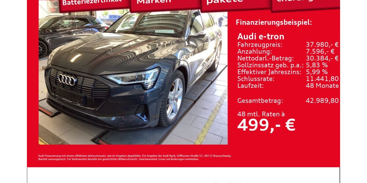 Audi e-tron 20.906 km 37.980 &euro; Hamburg 22419