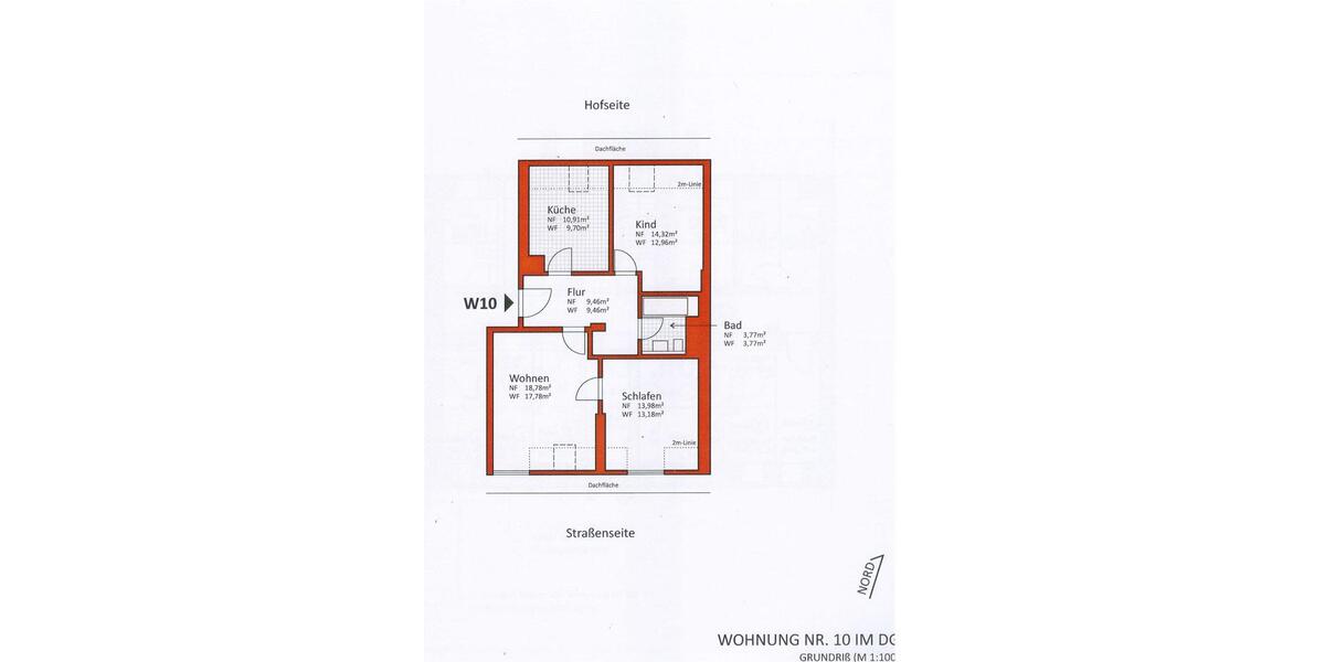 Dachgeschoßwohnung Chemnitz Bernsdorf - 3 Zimmer, 67 m&sup2;, 66.000&euro; | Angebot:25218828