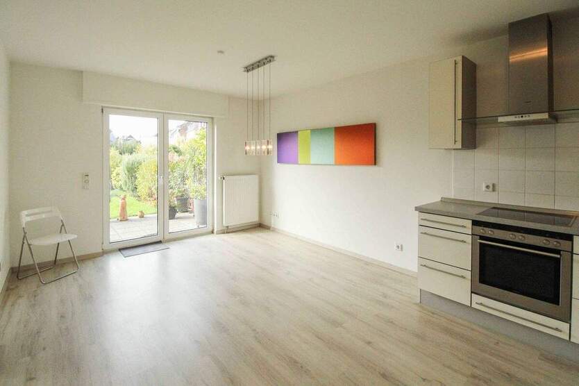 Einzigartige Gartenwohnung in Volmerswerth - nur wenige Schritte zum Rhein 2 zimmer