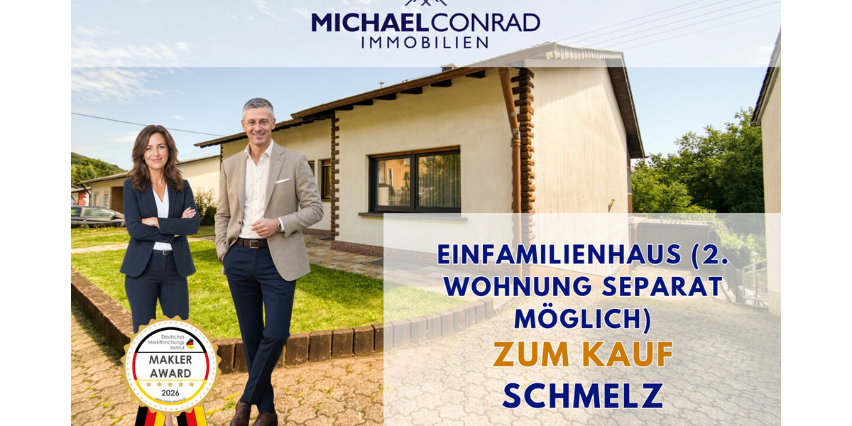 Bungalow Einfamilienhaus in ruhiger Lage (mit zweiter Wohnung zum separaten Kauf) - Einfamilienhaus Schmelz | Angebot:27098110