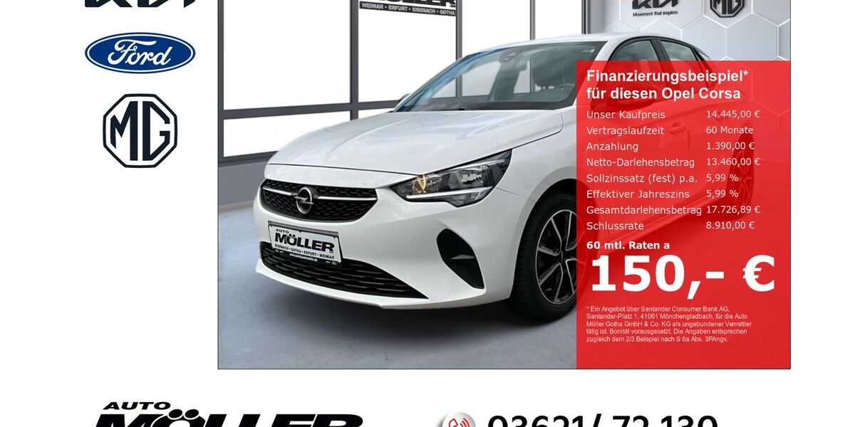 Opel Corsa 12.500 km 14.445 € Gotha 99867