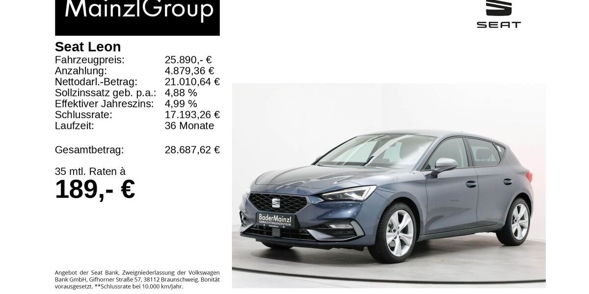 Seat Leon 19.700 km 25.790 &euro; Feldkirchen/Westerham 83620