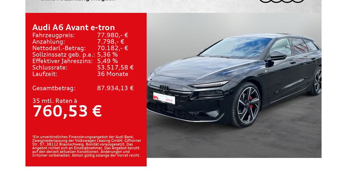Audi A6 e-tron 6.500 km 77.980 &euro; Kitzingen 97318