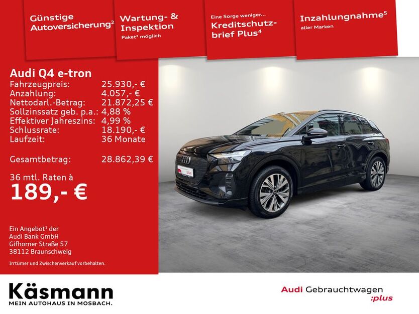 Audi Q4 e-tron 54.149 km 25.930 € Mosbach 74821