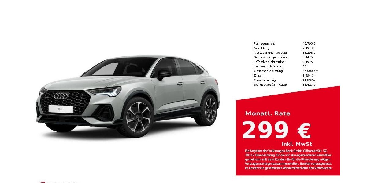 Audi Q3 25.571 km 45.790 &euro; Bielefeld 33609