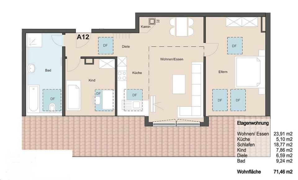 3-Zimmer-Dach-Studio-Wohnung, LIFT, EBK, Keller, Kachelofen-Anschluss, TG-Platz a. W. 3 zimmer