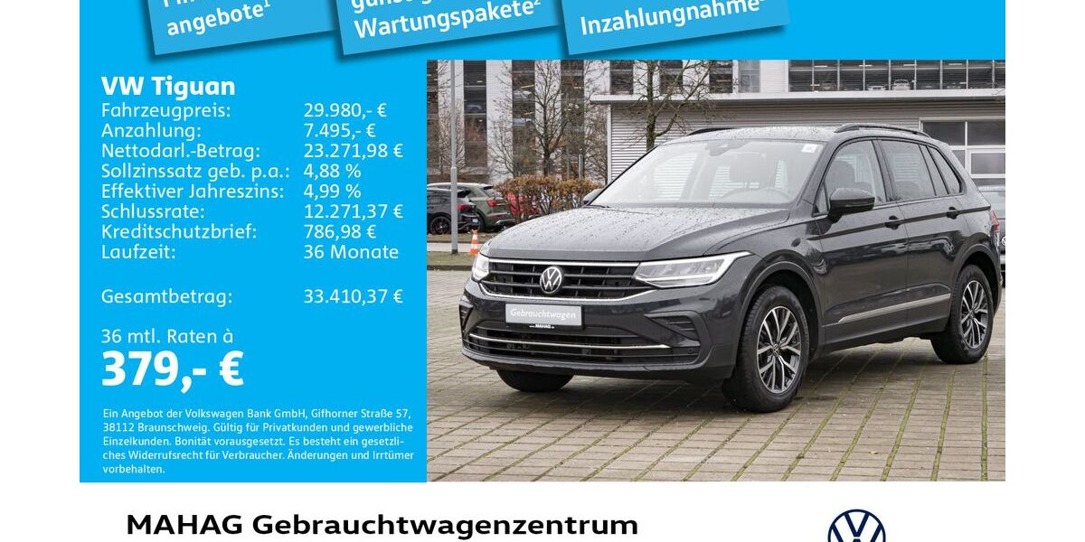 VW Tiguan 34.723 km 29.980 € München 80935