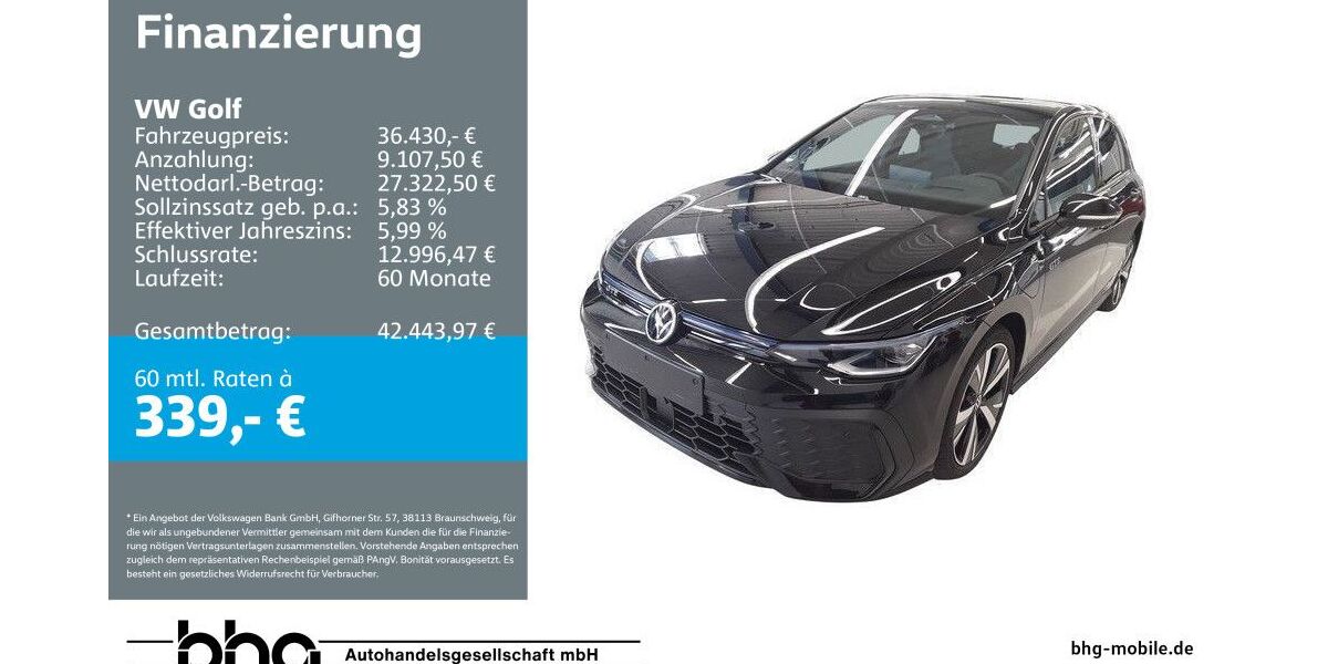 VW Golf 8.711 km 36.430 &euro; Kehl 77694