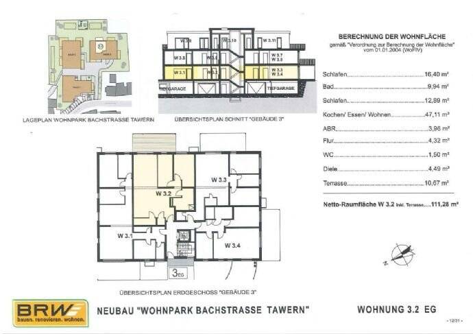 Etagenwohnung Tawern - 2 Zimmer, 111 m&sup2;, 404.000&euro; | Angebot:26277282