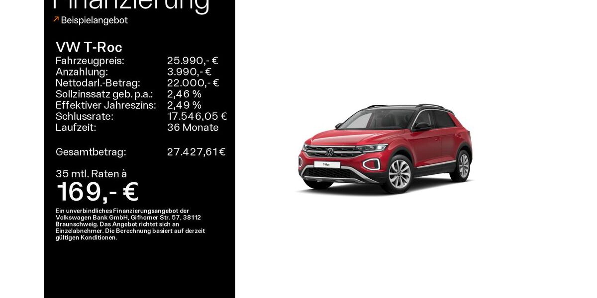 VW T-Roc 53.537 km 25.990 &euro; Bad Kissingen 97688