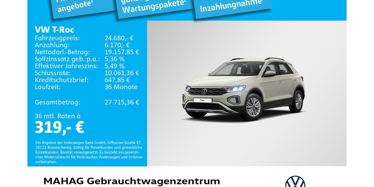 VW T-Roc 25.567 km 24.680 &euro; München 80935