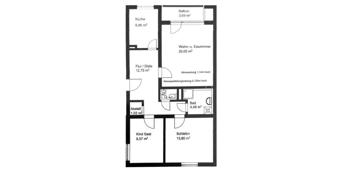 Etagenwohnung Stein Deutenbach - 3 Zimmer, 73 m&sup2;, 265.000&euro; | Angebot:26412775